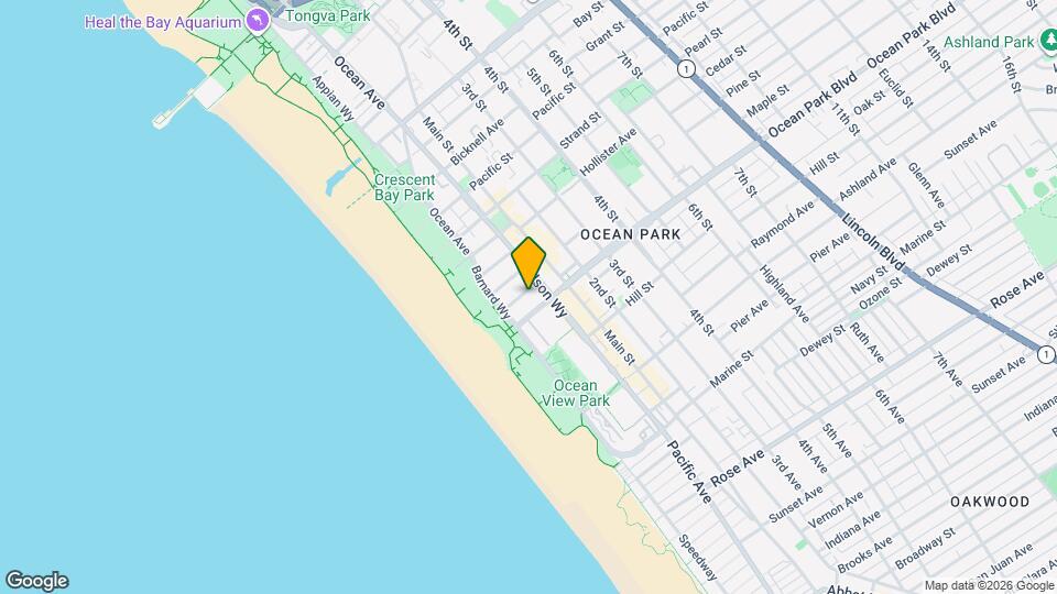 1/2 Ocean Park Blvd Map and Location Details