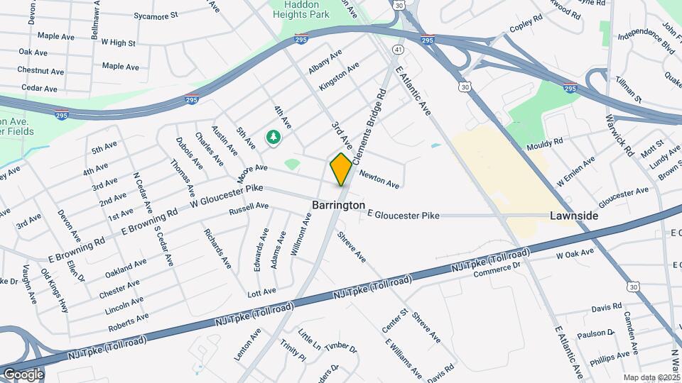 421 Clements Bridge Rd Map and Location Details