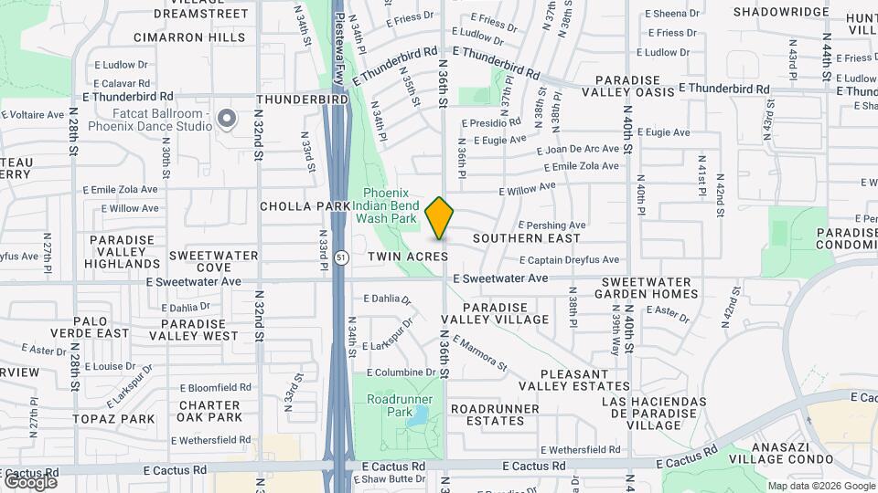 13036 N 36th St Map and Location Details