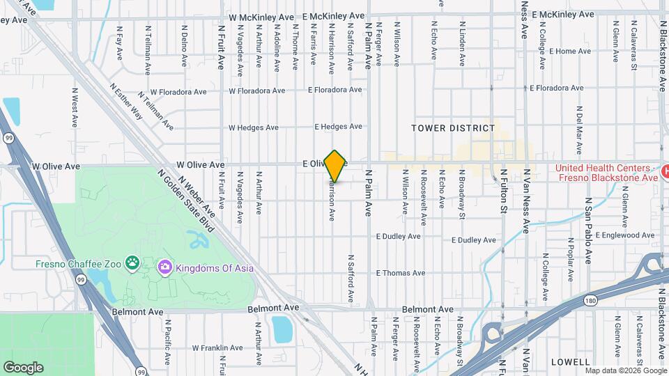 1042 N Harrison Ave Map and Location Details