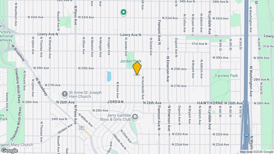 2800 N Irving Ave Map and Location Details