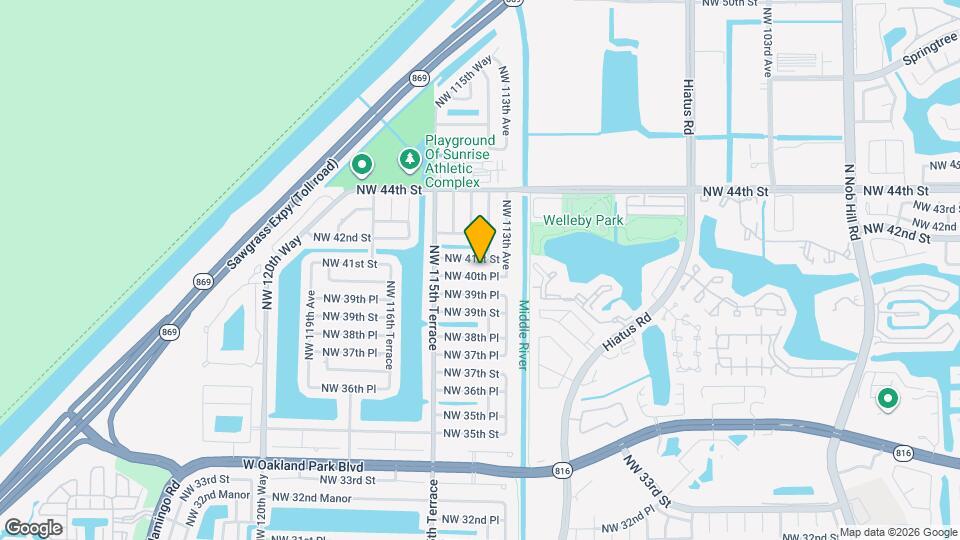 11371 NW 40th Pl Map and Location Details
