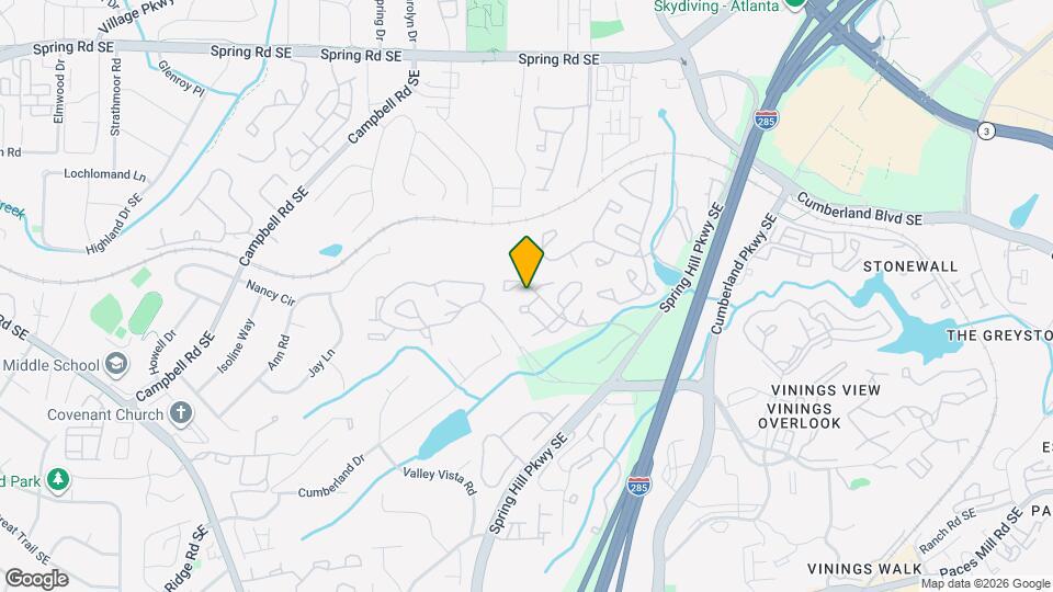 1602 Cumberland Ct SE Mapa y Detalles de la Ubicación