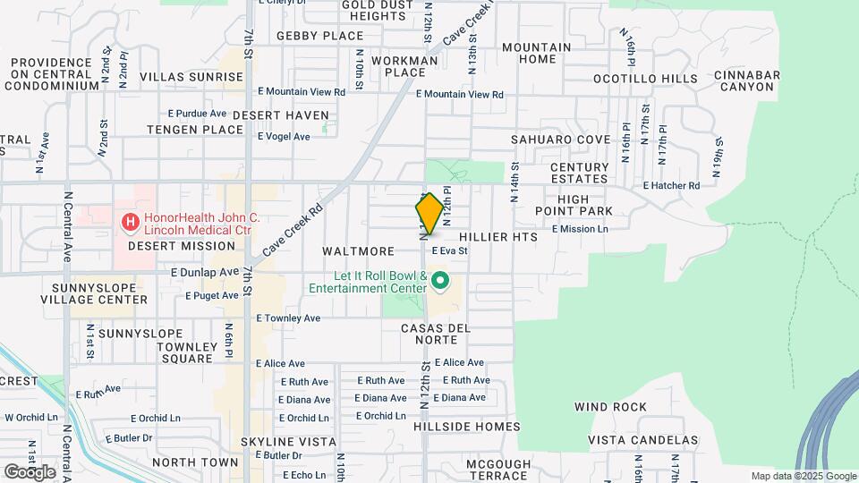 9107 N 12th St Map and Location Details