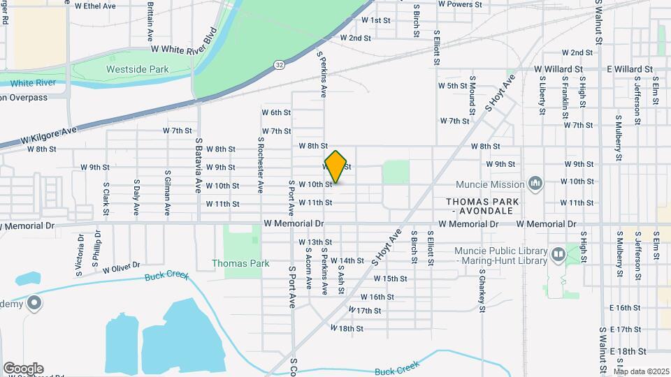 1425 W 10th St Map and Location Details