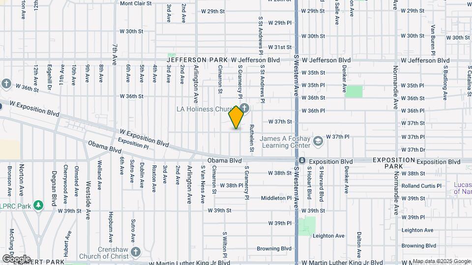1904 W 37th Pl Map and Location Details