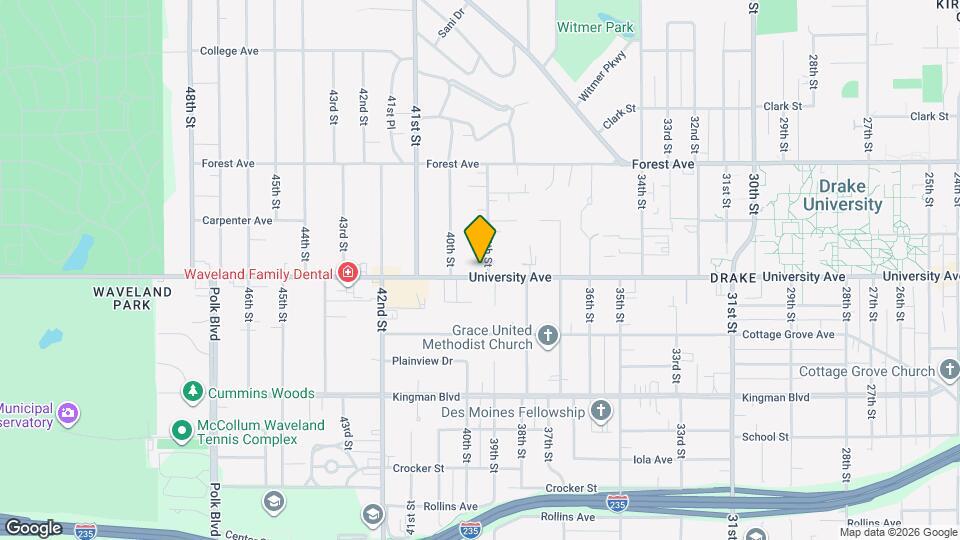 3903 University Ave Map and Location Details