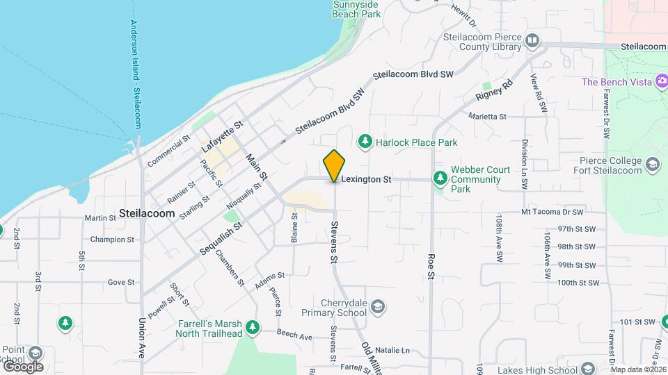 614 S Stevens St Map and Location Details