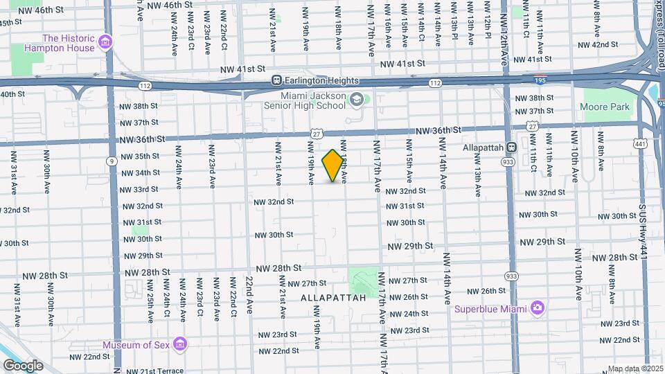 1836 NW 33rd St Map and Location Details