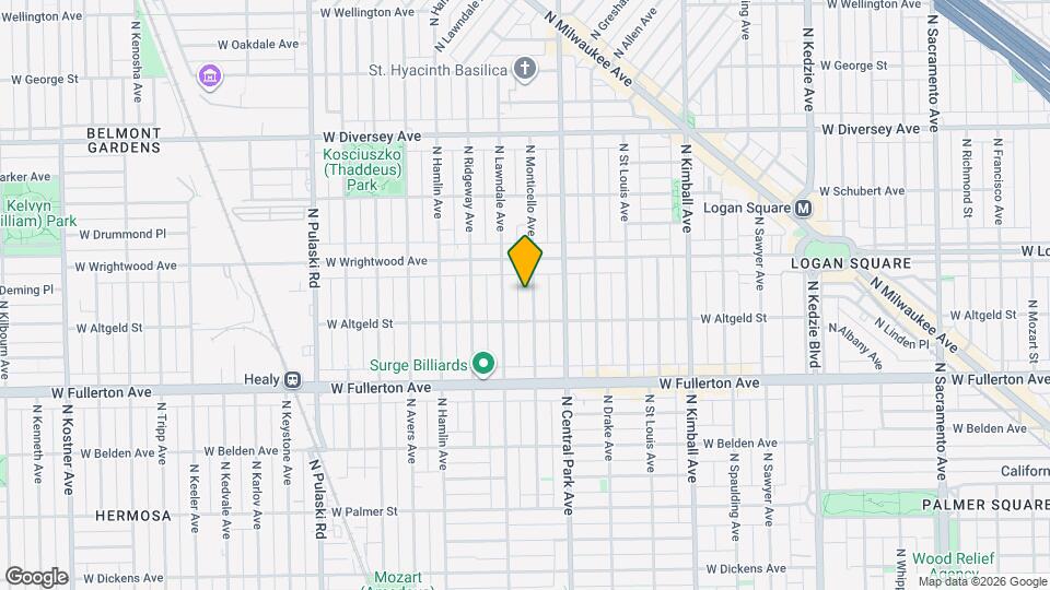 2528 N Monticello Ave Map and Location Details