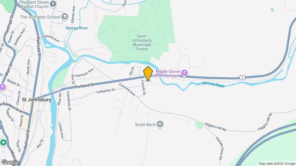 545 Lafayette St Map and Location Details