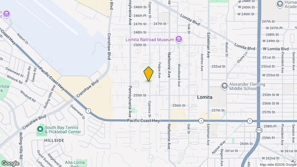 25405 Cypress St Map and Location Details