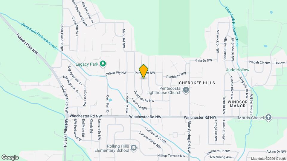 3218 Teton Dr NW Map and Location Details