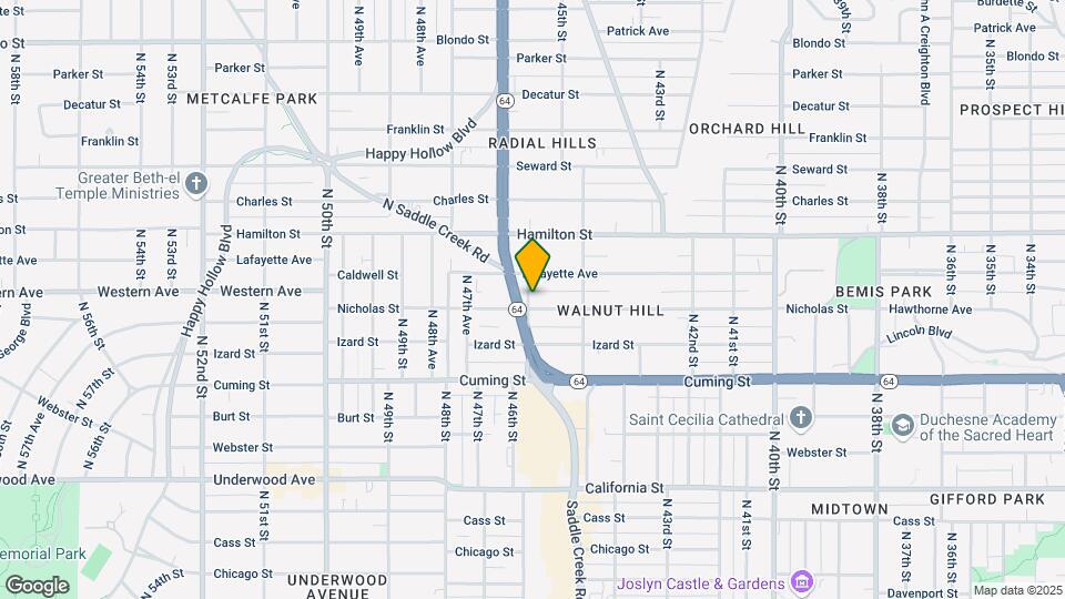 4544 Nicholas St Map and Location Details