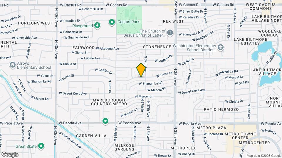 3715 W Yucca St Map and Location Details