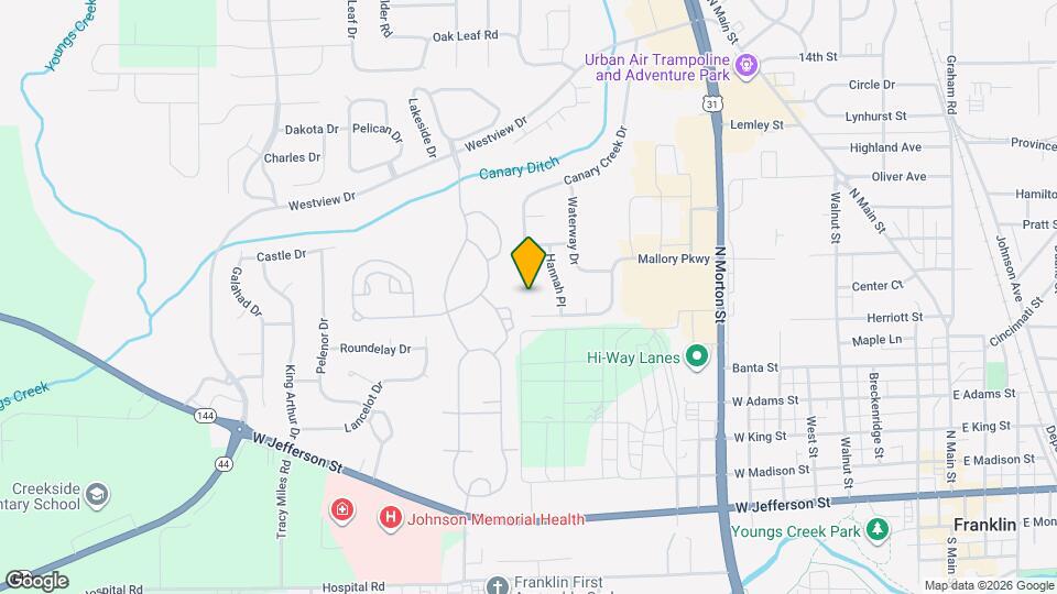 610 Canary Creek Dr Map and Location Details