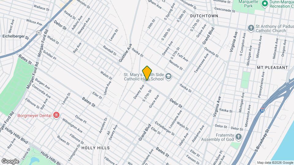 3661 Delor St Map and Location Details