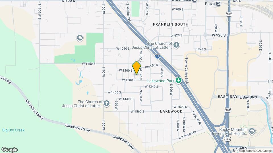 1251 S 820 W Map and Location Details