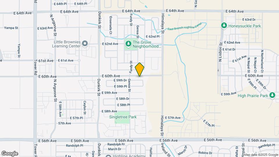 19971 E 59th Dr Map and Location Details