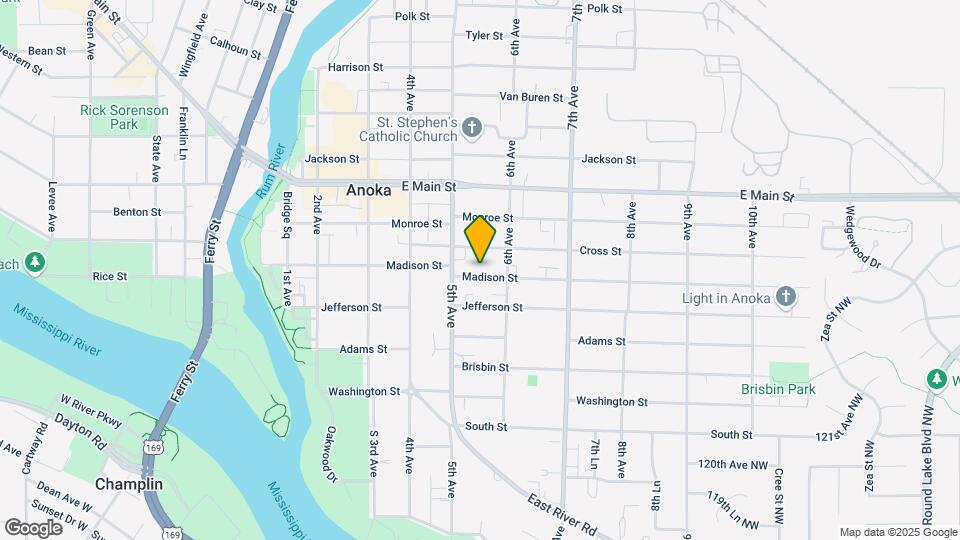529 Madison St Map and Location Details