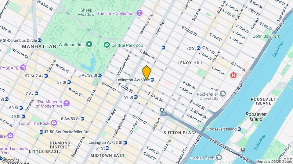 809 Lexington Ave Map and Location Details