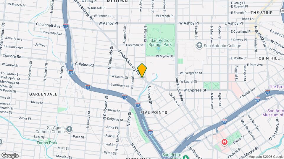 827 W Laurel St Mapa y Detalles de la Ubicación