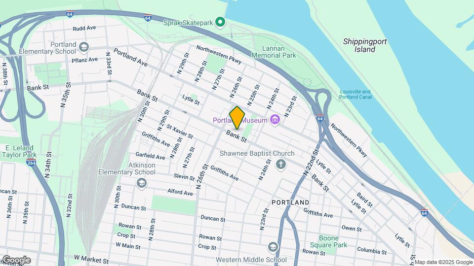 2539 Bank St Map and Location Details