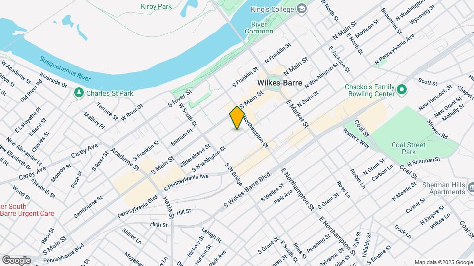 141 S Washington St Map and Location Details