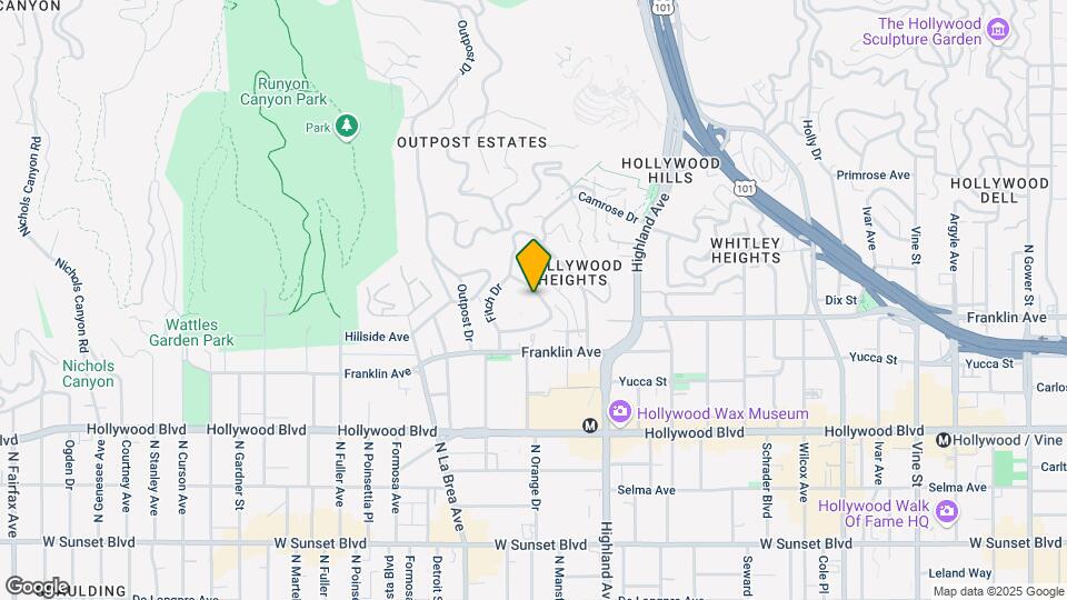 1999 N Sycamore Ave Map and Location Details