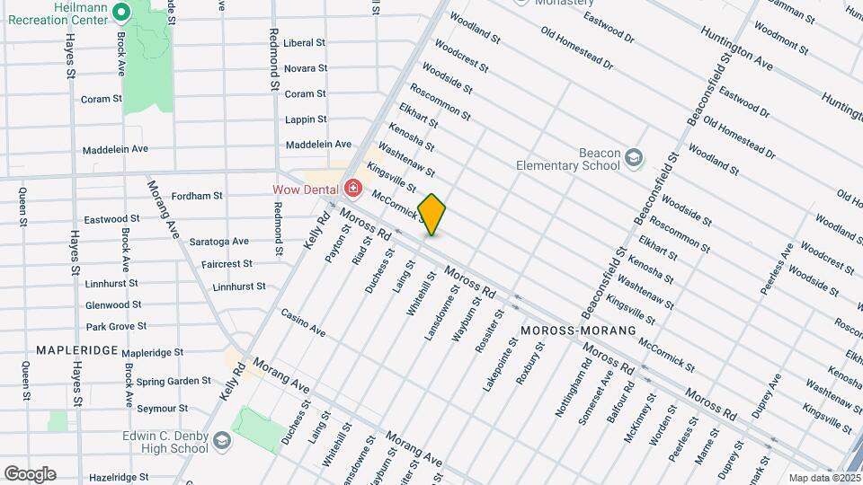 18905 Moross Rd Map and Location Details