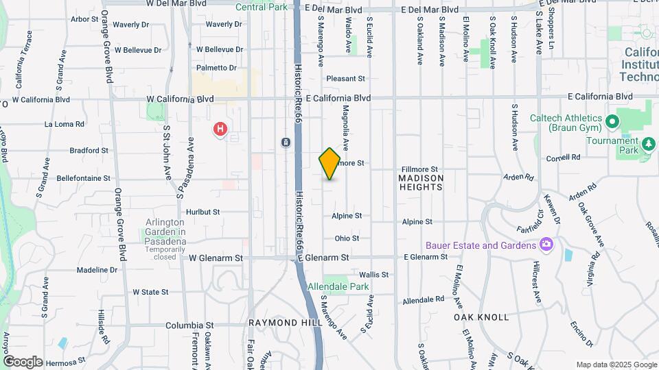 844 S Marengo Ave Map and Location Details