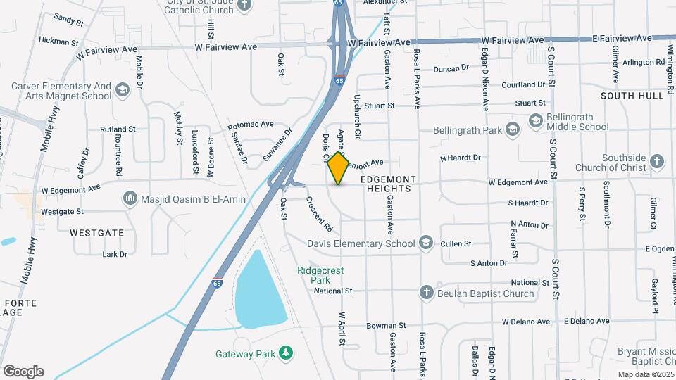 821 W Edgemont Ave Map and Location Details