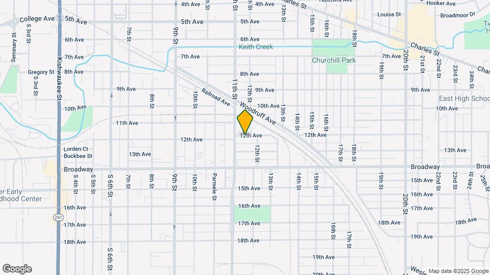 1617 12th Ave, Unit upper Map and Location Details