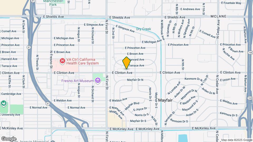 3337 E Clinton Ave Map and Location Details