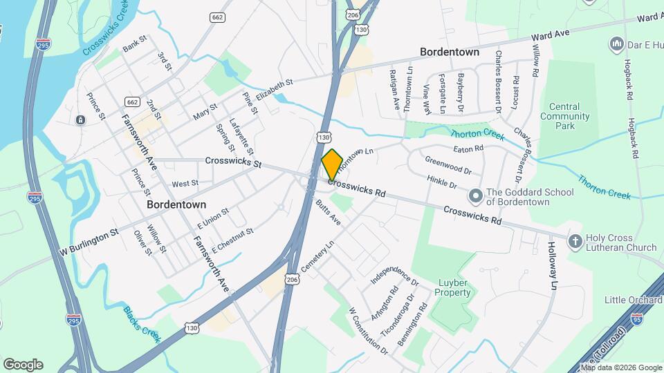 178 Crosswicks Rd Map and Location Details