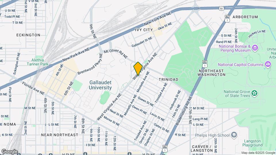 1647 W Virginia Ave NE Map and Location Details