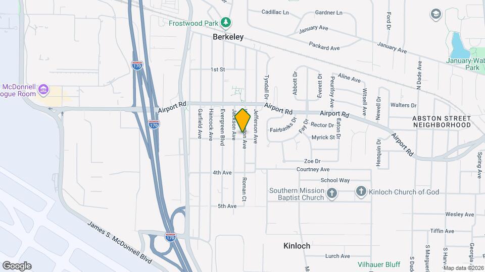 6105 Washington Ave Map and Location Details