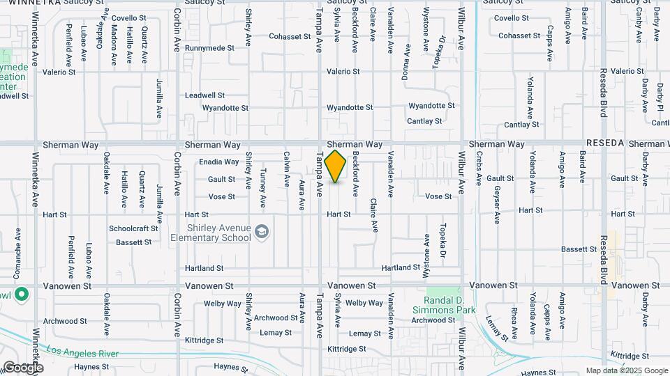 7045 Sylvia Ave Map and Location Details