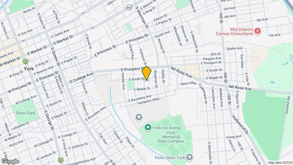 615 Courtland St Map and Location Details