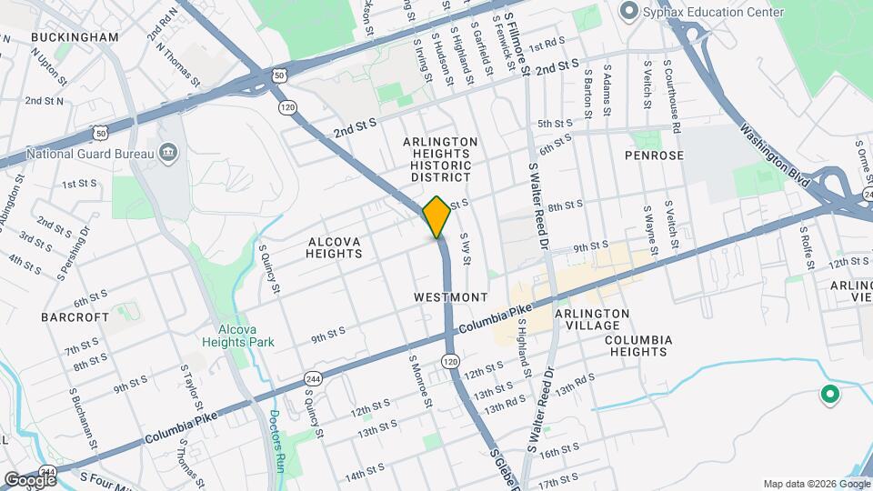 802 S Glebe Rd Map and Location Details