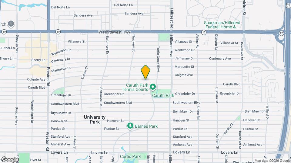 3512 Caruth Blvd Mapa y Detalles de la Ubicación