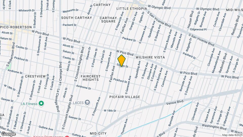 1514 S Orange Grove Ave Mapa y Detalles de la Ubicación