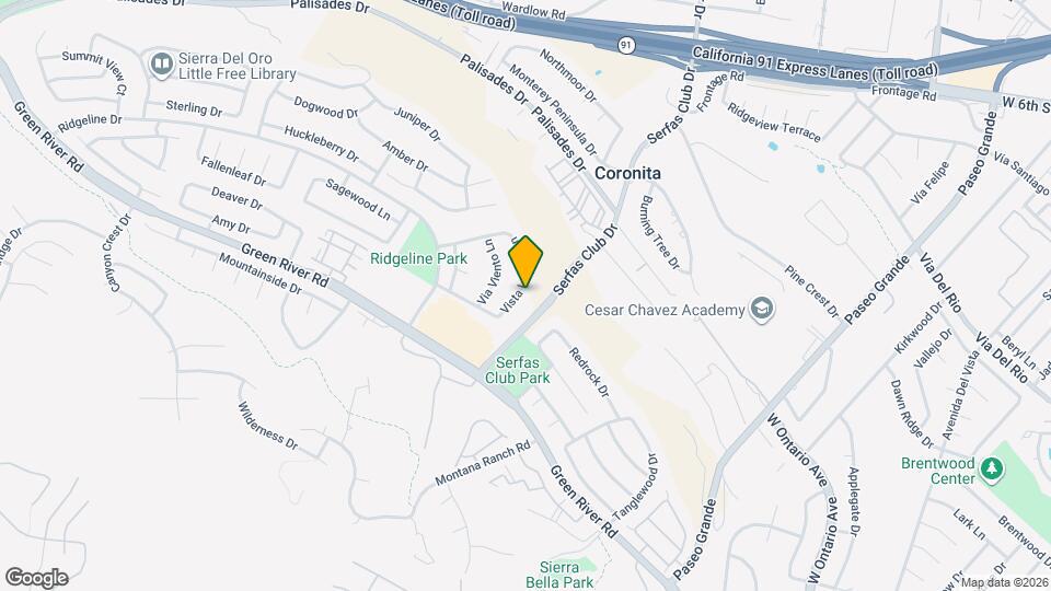 1131 Vista Lomas Ln Map and Location Details