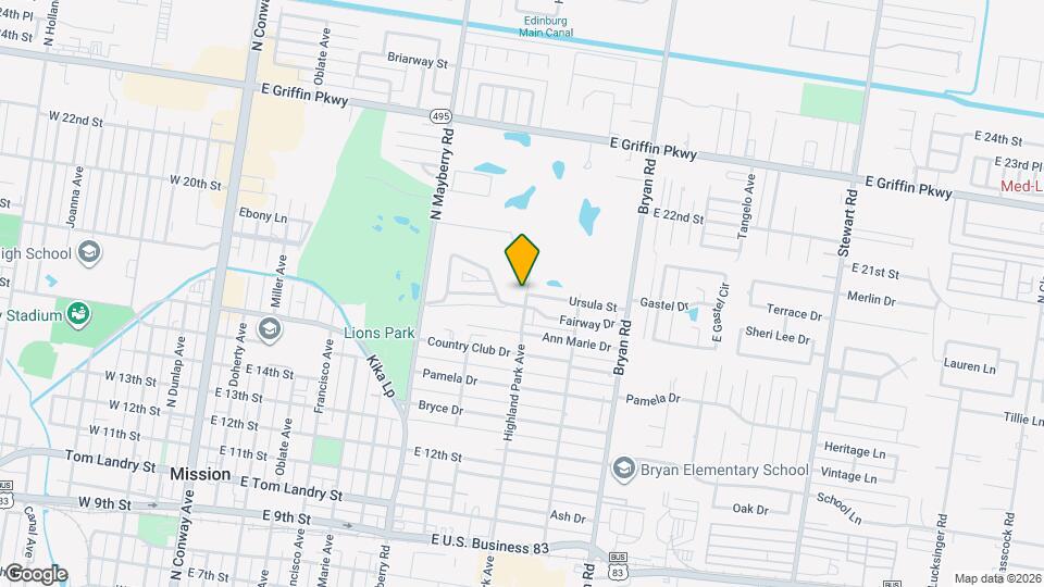 1809 Highland Park Ave Map and Location Details