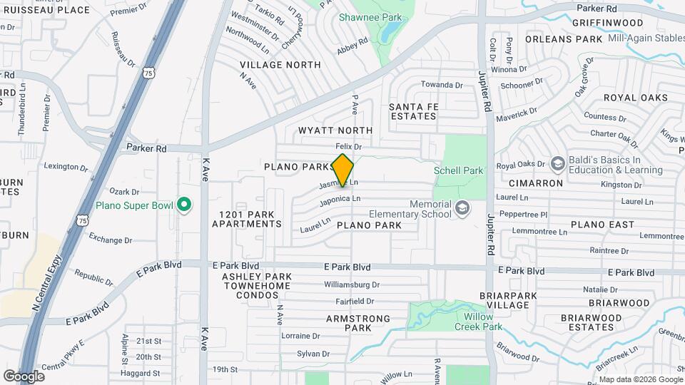 1633 Japonica Ln Map and Location Details