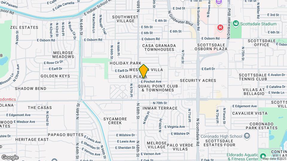 6814 E Pinchot Ave, Unit B Mapa y Detalles de la Ubicación