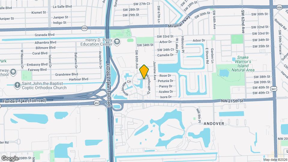 3816 SW 68th Way Map and Location Details