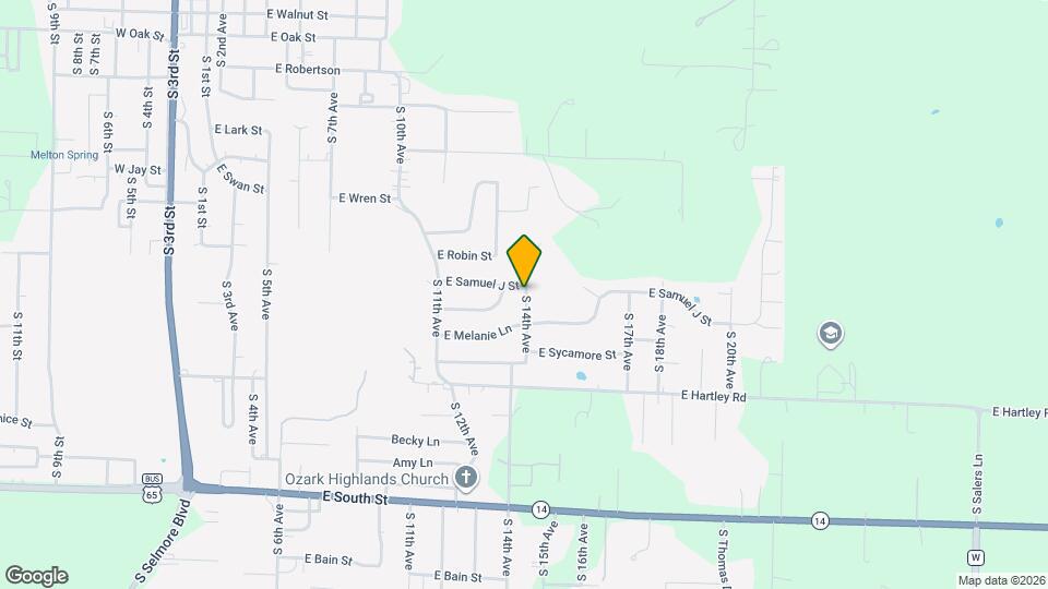 1215 S 14th Ave Map and Location Details