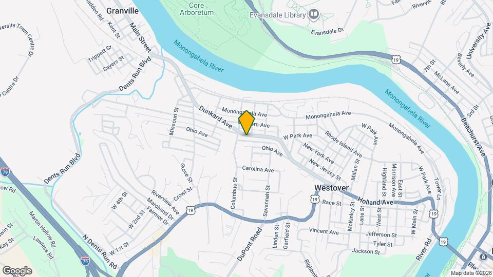 215 Dunkard Ave Map and Location Details