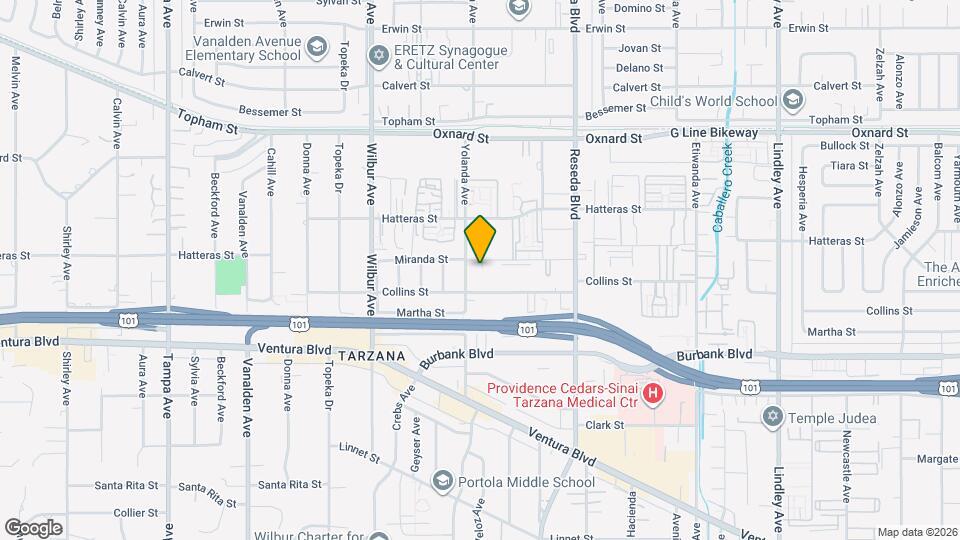 5720-5730 Yolanda Ave Mapa y Detalles de la Ubicación